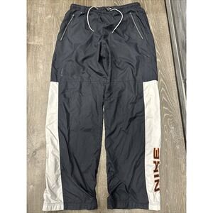 Vintage Y2K Nike Track Pants Sz M Skate Embroidered Drill Streetwear Baggy